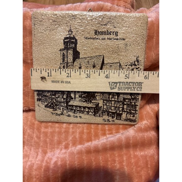Vintage Homberg Wall Tile With Marketplatz mit Marienkirche Scene church Germany - Picture 4 of 7